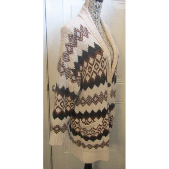 American Eagle Womens Oversized Southwestern Cotton Cardigan Sweater Size SP - Picture 6 of 8